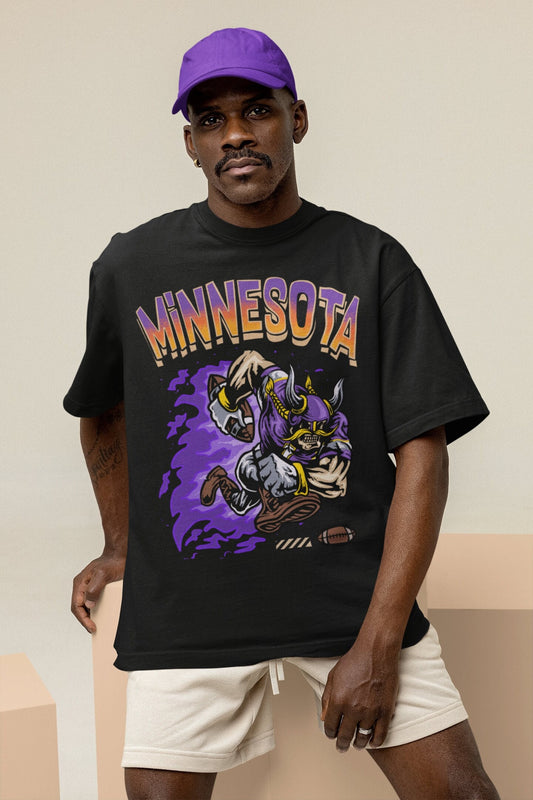 Minnesota Football T Shirt | Minnesota Graphic Bootleg T Shirt | Minnesota Shirt | Norse Shirt | Minnesota Fans