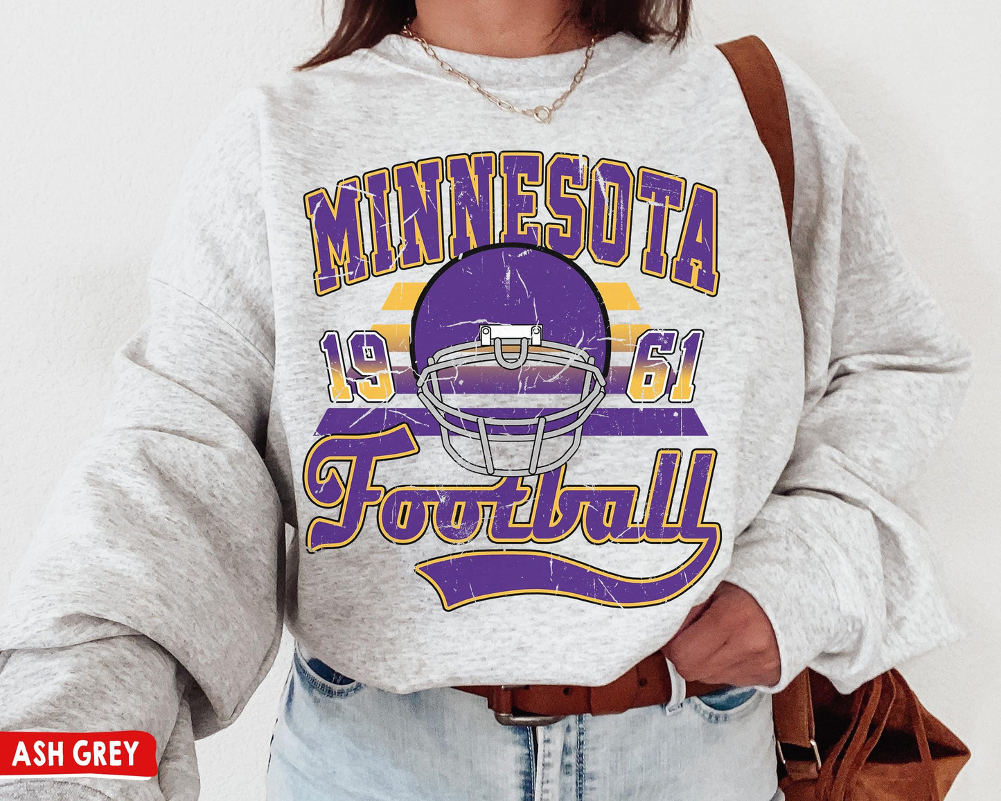 Minnesota Football Crewneck Sweatshirt / T-Shirt, Vintage Viking Sweatshirt, Minnesota Sunday Football