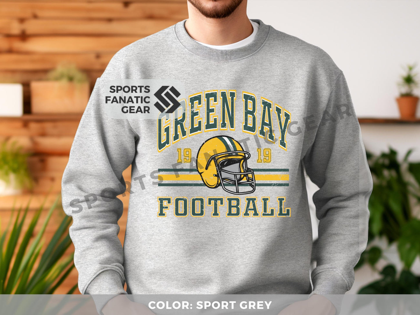 Green Bay Trendy Crewneck Vintage 80s Retro Style Football Fan Gift Sweatshirt for Game Day Womens Mens Tailgate Shirt