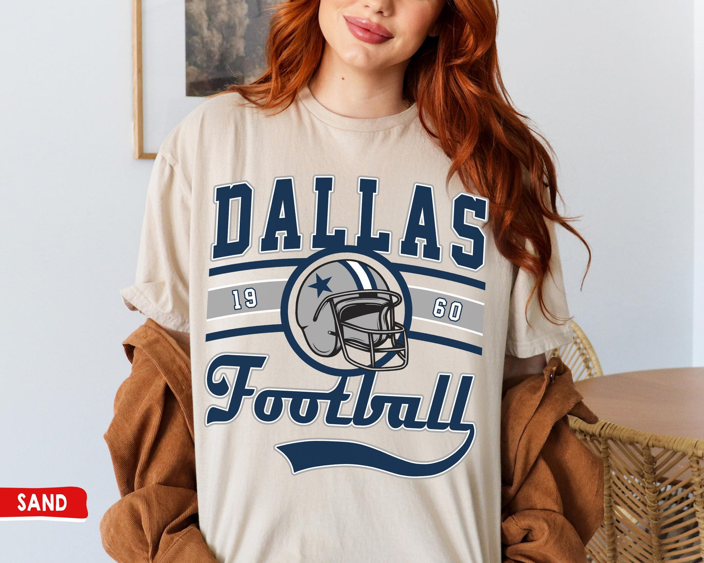 Dallas Football T-Shirt \ Sweatshirt, Vintage Style Dallas Football Shirt, Cowboy Sweatshirt, Dallas Shirt, Football Shirt, Dallas Fans