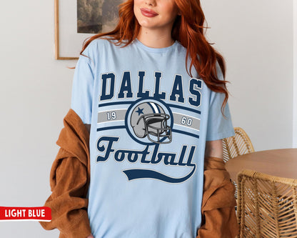 Dallas Football T-Shirt \ Sweatshirt, Vintage Style Dallas Football Shirt, Cowboy Sweatshirt, Dallas Shirt, Football Shirt, Dallas Fans