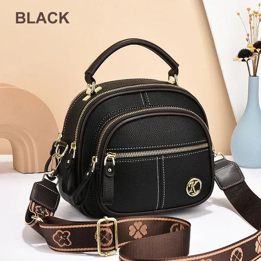 Hot Sale 45% OFF🔥 Classic Multifunctional Adjustable Wide Shoulder Strap Leather Bag